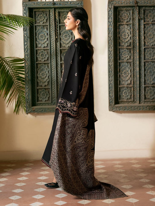 Lawn-3PC Embroidered Shirt with Digital Printed Jauqard Dupatta