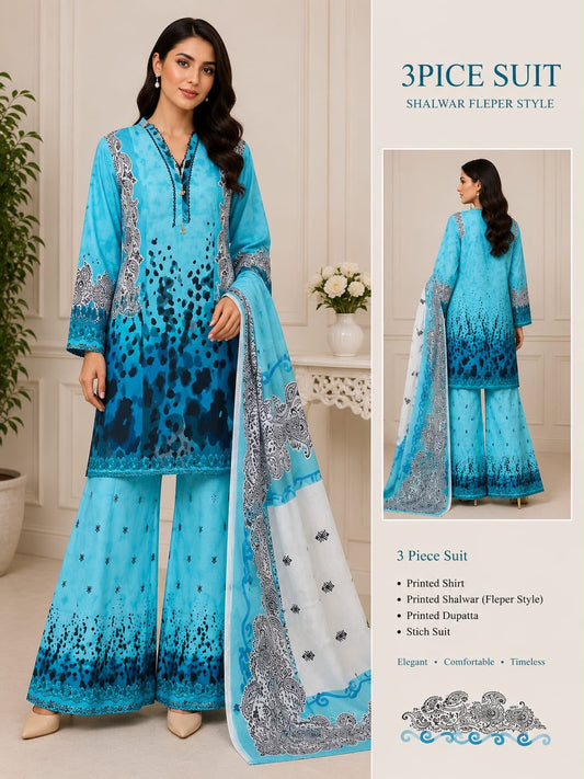 Adan Libas Prints Lawn Stitch 3PC