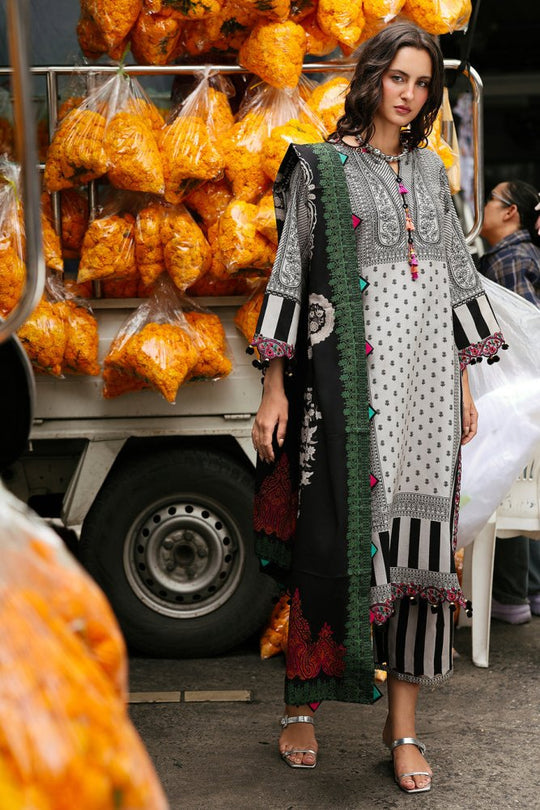 3PC LAWN PRINTED SHIRT WITH VOILE PRINTED DUAPTTA