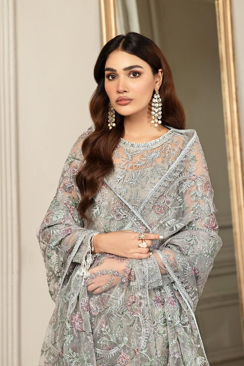 Zarif Luxury Net Collection – Hit Article Z-BD-2807 (Unstitched / Complete Suit with Inner)