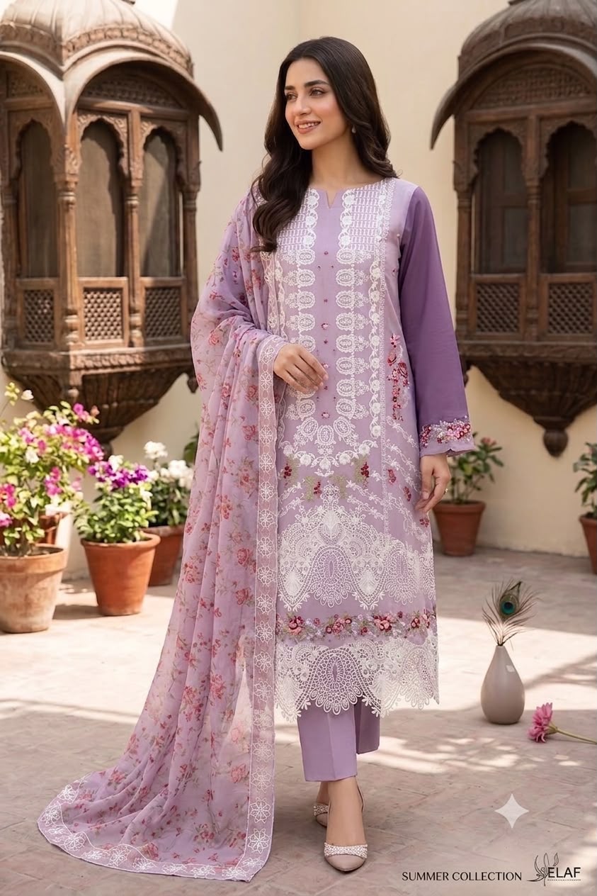 Elaf Premium – Summer Luxury Edit (Lilac Elegance)