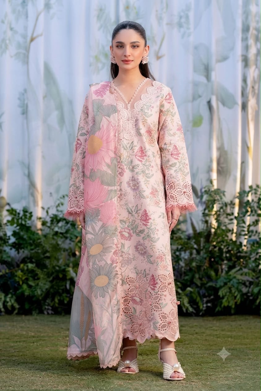 Blossom Luxury Lawn (3-Piece Unstitched)