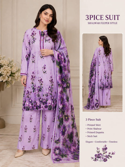 Adan Libas Prints Lawn Stitch 3PC