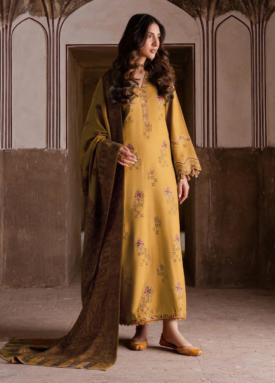 Lawn-3PC Chikankari Embroidered With Digital Printed Jacquard Dupatta