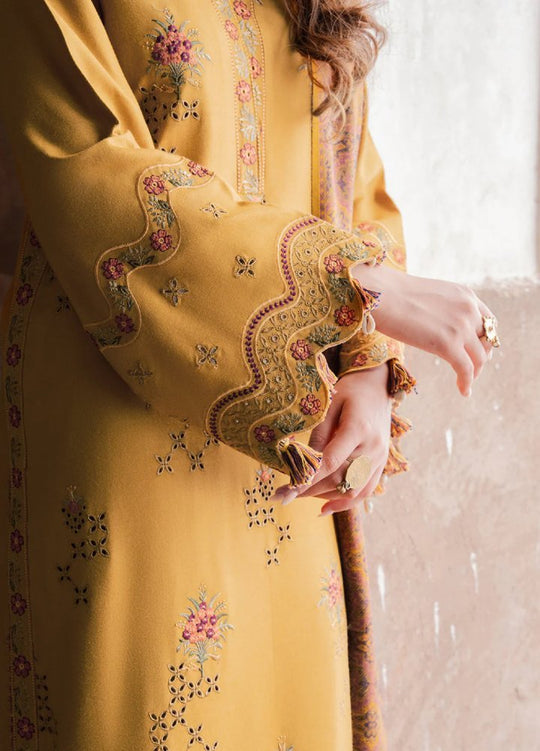 Lawn-3PC Chikankari Embroidered With Digital Printed Jacquard Dupatta