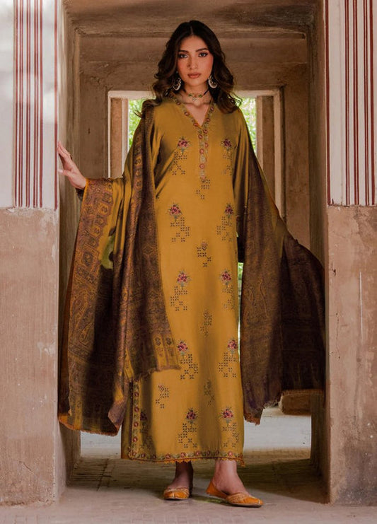 Lawn-3PC Chikankari Embroidered With Digital Printed Jacquard Dupatta