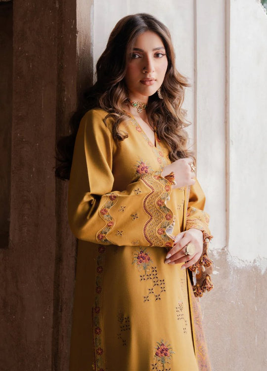 Lawn-3PC Chikankari Embroidered With Digital Printed Jacquard Dupatta