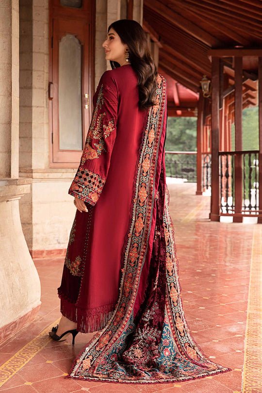Lawn-3PC Embroidered Shirt with Digital Printed Jacquard Dupatta