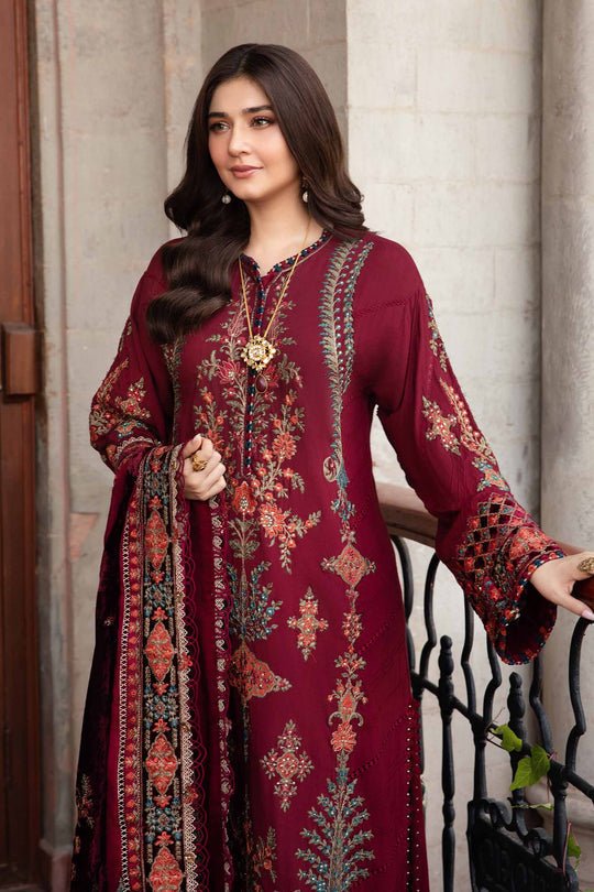 Lawn-3PC Embroidered Shirt with Digital Printed Jacquard Dupatta