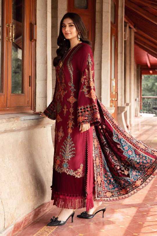 Lawn-3PC Embroidered Shirt with Digital Printed Jacquard Dupatta