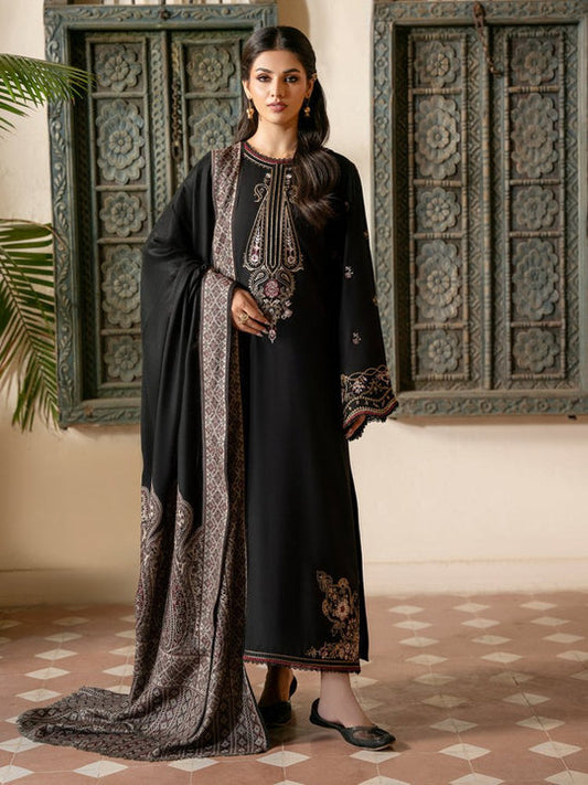 Lawn-3PC Embroidered Shirt with Digital Printed Jauqard Dupatta