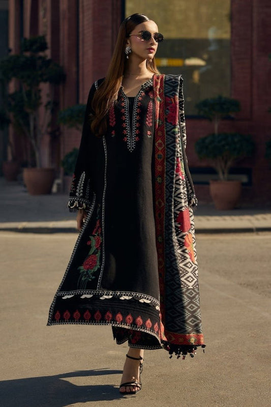 Lawn-3PC Embroidered Shirt With Digital Printed Jauqard Dupatta