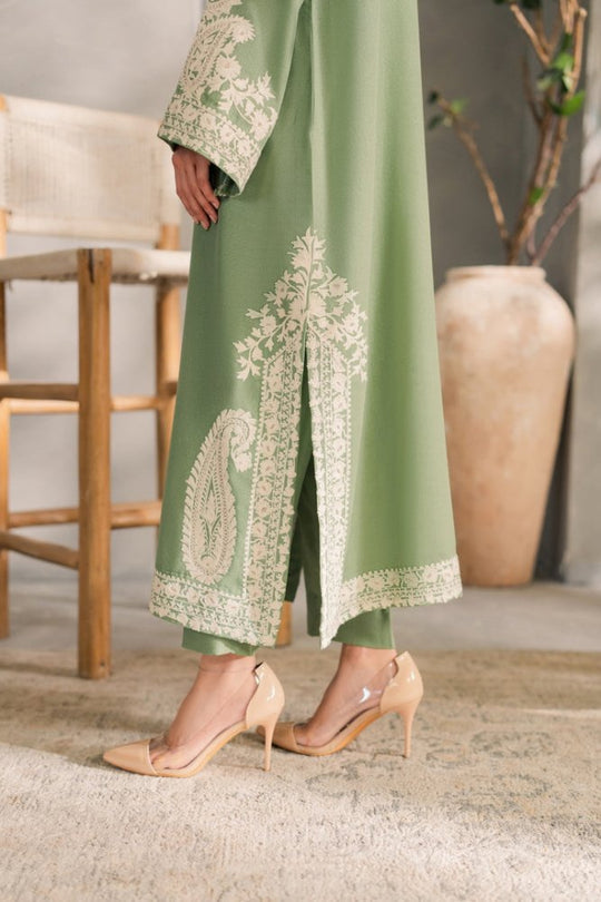 Lawn-3PC Embroidered With Chiffon Ready to Wear Dupatta