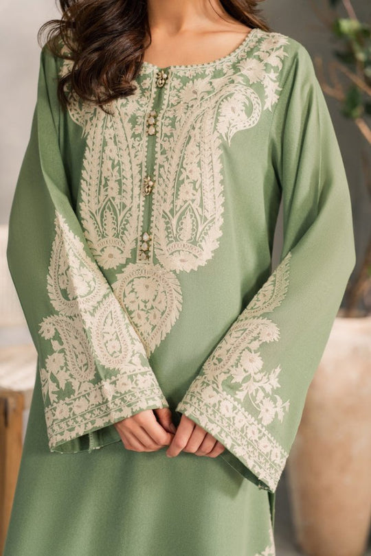 Lawn-3PC Embroidered With Chiffon Ready to Wear Dupatta