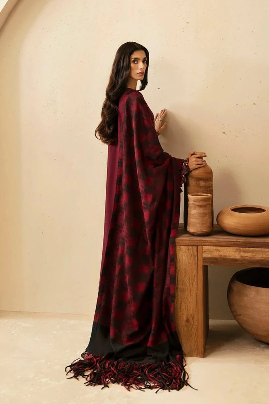 Lawn 3PC Embroidered with Digital Printed Jacquard Dupatta