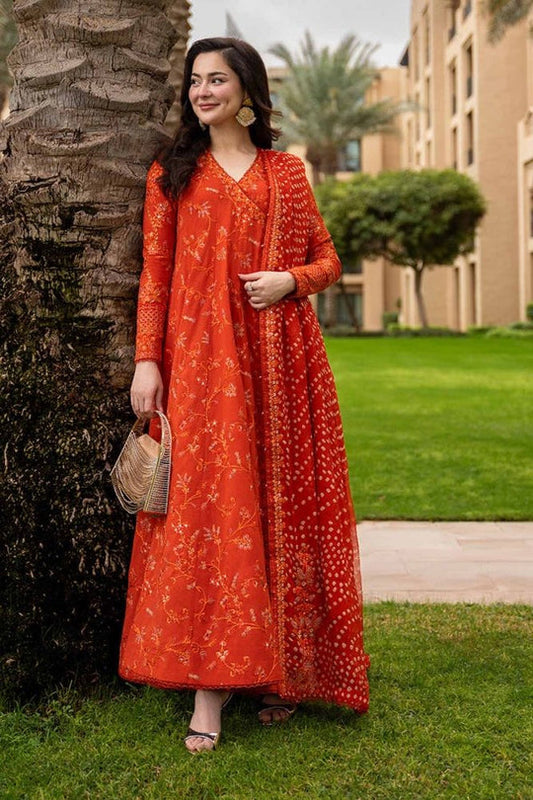 Lawn-3PC Sequence Embroidered With Digital Printed Jacquard Dupatta
