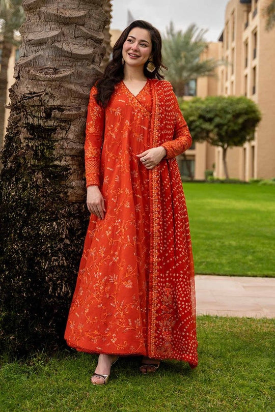 Lawn-3PC Sequence Embroidered With Digital Printed Jacquard Dupatta